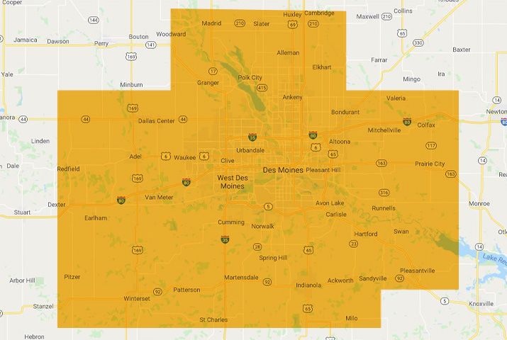 service area des moines metro